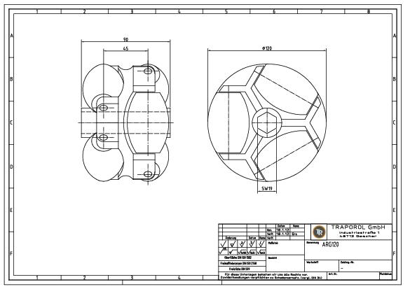 Technische Skizze Allseitenrolle Arg120