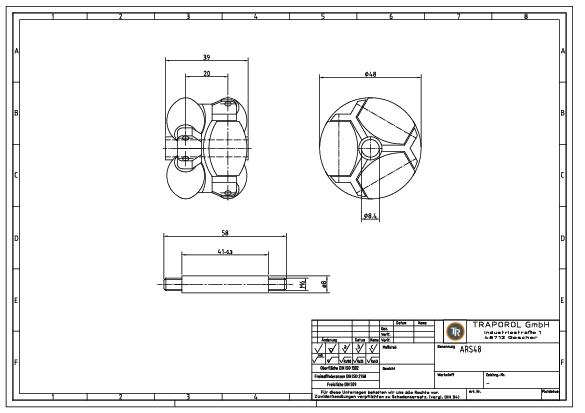 Technische Skizze Allseitenrolle Ars48